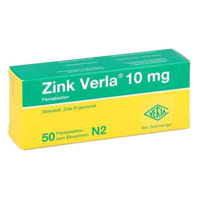 Zink Verla 10 mg Filmtabl. 50 szt. od Verla-Pharm Arzneimittel GmbH &  PZN 08912189