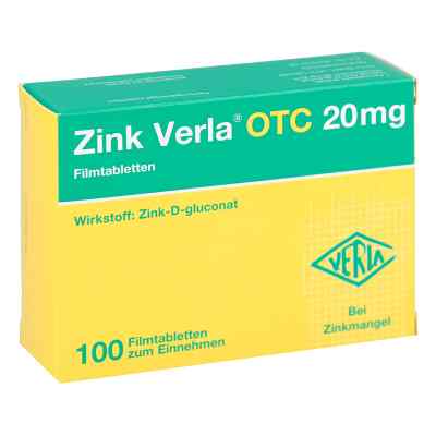 Zink Verla Otc 20 mg tabletki powlekane 100 szt. od Verla-Pharm Arzneimittel GmbH &  PZN 03000549
