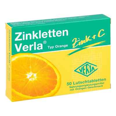 Zinkletten Verla pomarańczowe tabletki do ssania 50 szt. od Verla-Pharm Arzneimittel GmbH &  PZN 03915450