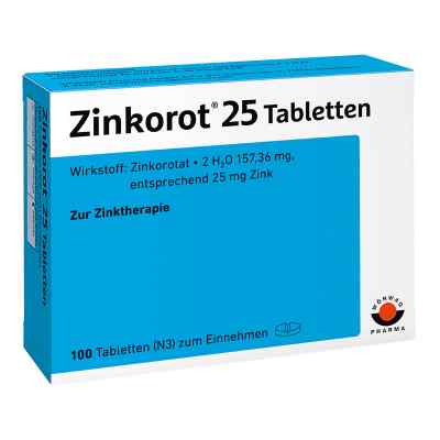 Zinkorot 25 Tabl. 100 szt. od Wörwag Pharma GmbH & Co. KG PZN 06890727