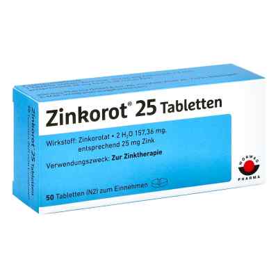 Zinkorot 25 Tabl. 50 szt. od Wörwag Pharma GmbH & Co. KG PZN 06890710