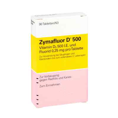 Zymafluor witamina D 500 tabletki 90 szt. od Mylan Healthcare GmbH PZN 03665071