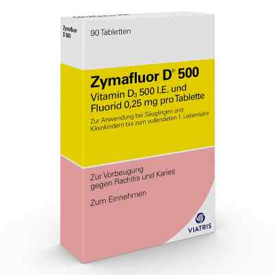 Zymafluor witamina D 500 tabletki 90 szt. od Mylan Healthcare GmbH PZN 03665071